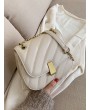Women Quilted PU Leather Chain Shoulder Bag Crossbody Bag