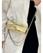 Bright Lacquer Stylish Exquisite Hardware Quality Hook Shoulder Bag