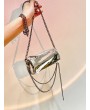 Bright Lacquer Stylish Exquisite Hardware Quality Hook Shoulder Bag