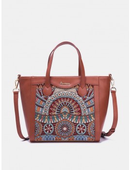 Embroidery Tote Handbags Vintage Flowers Shoulder Crossbody Bags
