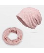Hollow Breathable Beanie Hat Sunscreen Thin Scarf Hat Dual-use Cap