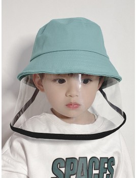Children\'s Sun Hat Windshield Fisherman Hat Dustproof Cap Detachable Face Screen